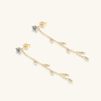 1.38 Carat Moissanite 925 Sterling Silver Leaf Earrings Trandify Deal