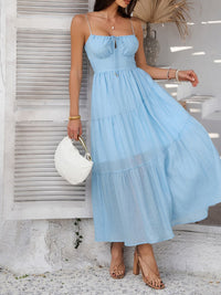 Boho Smocked Maxi Dress for Women – Summer Beach Dress – TrandifyDeal USA