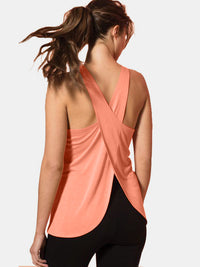 Crisscross Scoop Neck Active Tank Trandify deal