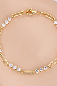 1.8 Carat Moissanite 925 Sterling Silver Bracelet Trandify Deal