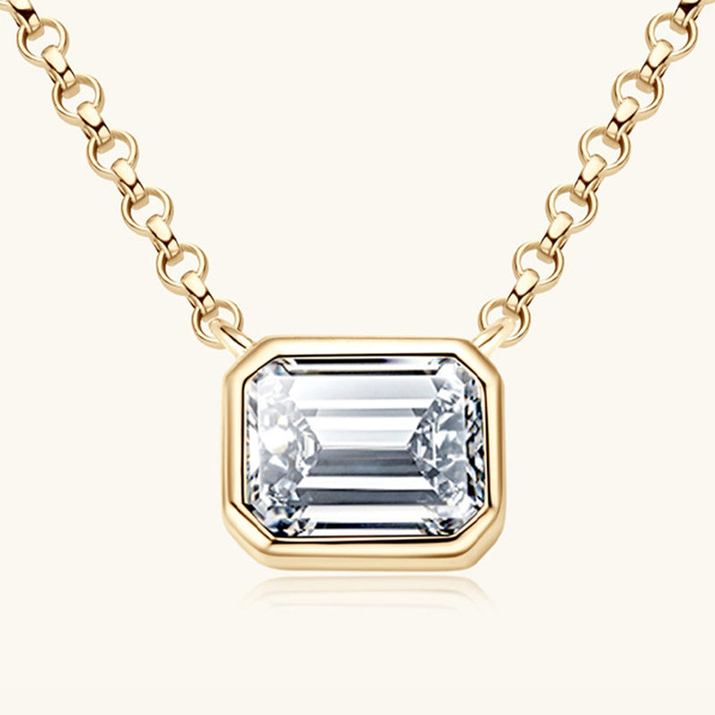 1 Carat Moissanite 925 Sterling Silver Pendant Necklace Trandify Deal