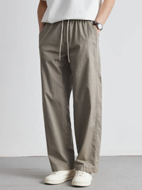 Men’s casual wide leg lounge pants with drawstring waist – relaxed-fit joggers for comfort