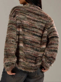 Chunky Knit V-Neck Button Cardigan | Oversized Comfort