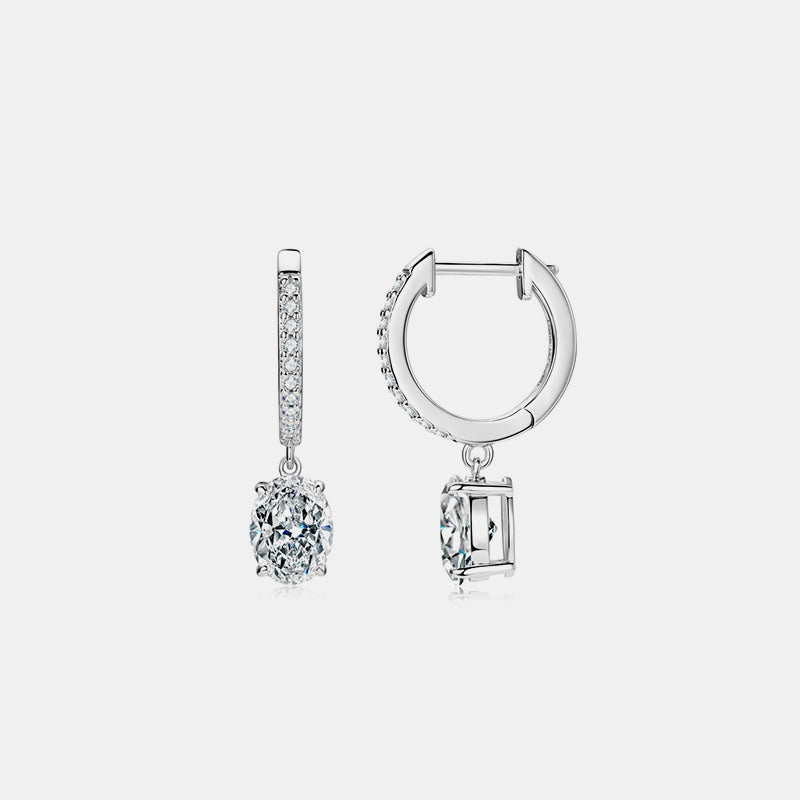 3 Carat Moissanite 925 Sterling Silver Earrings Trandify Deal