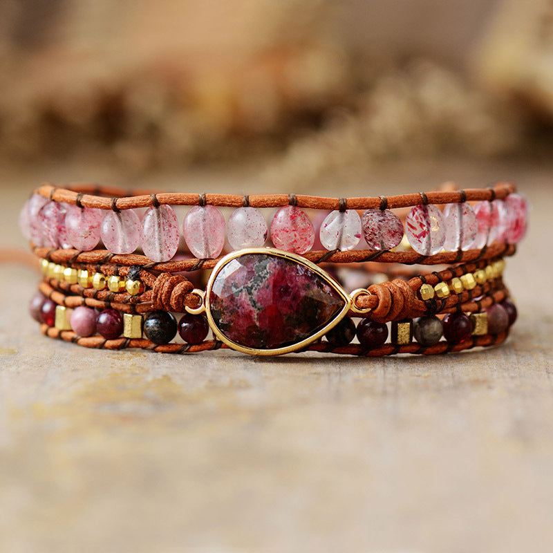 Natural Stone Layered Bracelet Trandify Deal