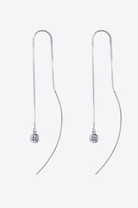 Moissanite 925 Sterling Silver Threader Earrings Trandify Deal