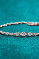 925 Sterling Silver Inlaid Moissanite Bracelet Trandify Deal
