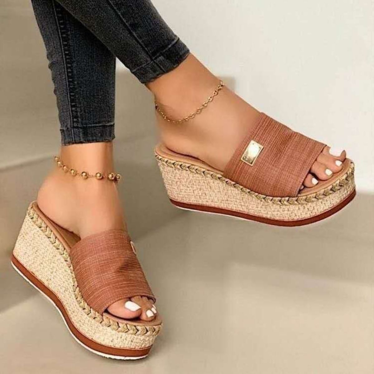 PU Leather Open Toe Sandals - Trandify Deal