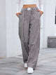 Women's Plaid Wide Leg Cotton Pants