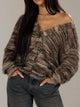 Chunky Knit V-Neck Button Cardigan | Oversized Comfort
