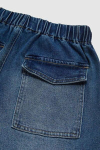 Trendy Drawstring Waist Wide Leg Shirred Jeans for Women – Trandify Deal