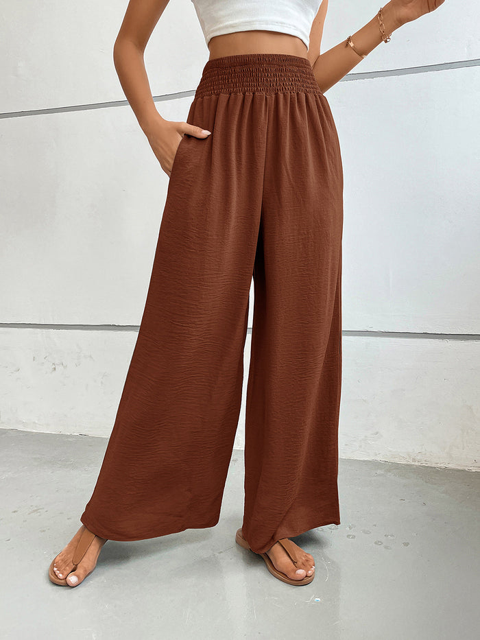 Perfee Wide Leg Pants with Pockets Trandify Deal