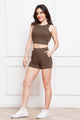 Round Neck Tank and Drawstring Shorts Set Trandify deal