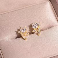 2 Carat Moissanite Stud Earrings for Women, 925 Sterling Silver