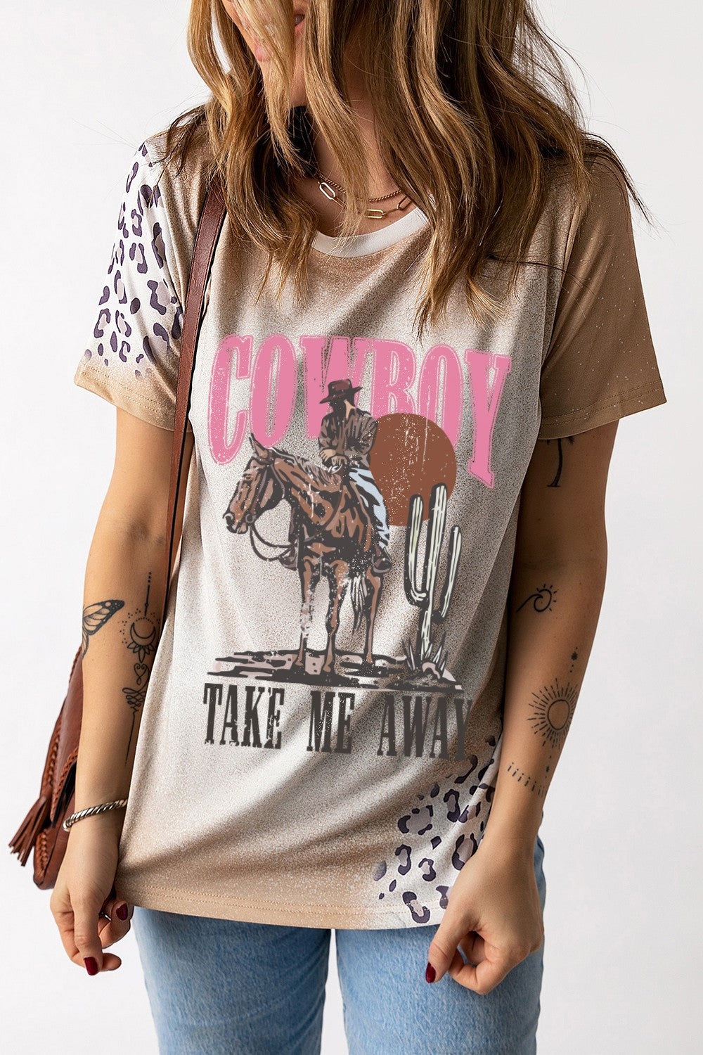 Graphic Round Neck Short Sleeve T-Shirt Trandify Deal