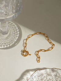 18K Gold-Plated Stainless Steel Chain Bracelet Trandify Deal
