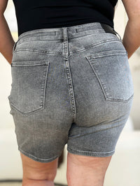 Judy Blue Full Size High Waist Washed Denim Shorts Trandify Deal
