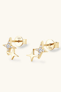 Moissanite 925 Sterling Silver Star Shape Earrings Trandify Deal