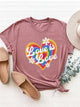 Graphic Round Neck Short Sleeve T-Shirt Trandify deal