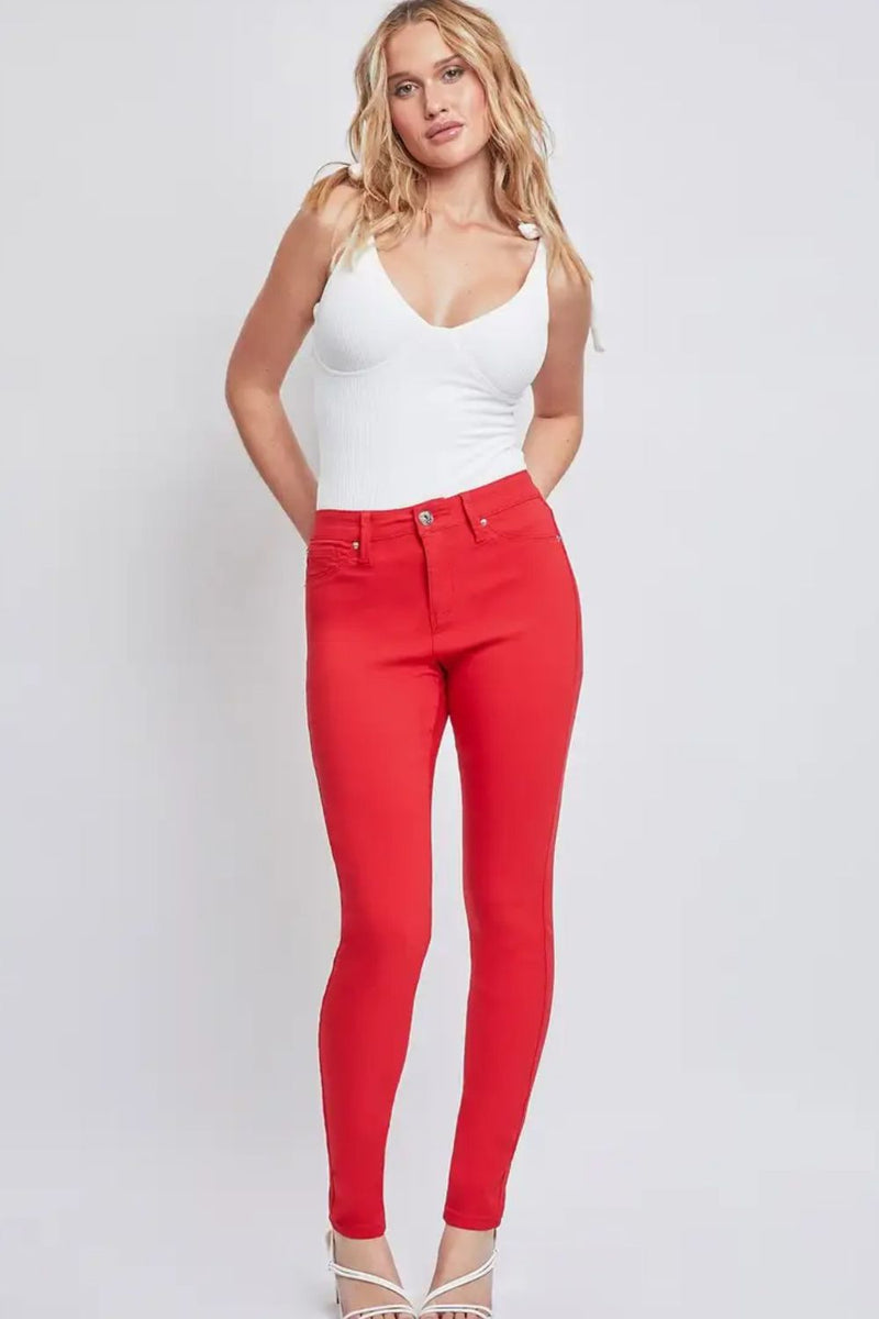 YMI Jeanswear Full Size Hyperstretch Mid-Rise Skinny Jeans Trandify deal