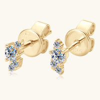 925 Sterling Silver Moissanite Stud Earrings Trandify Deal