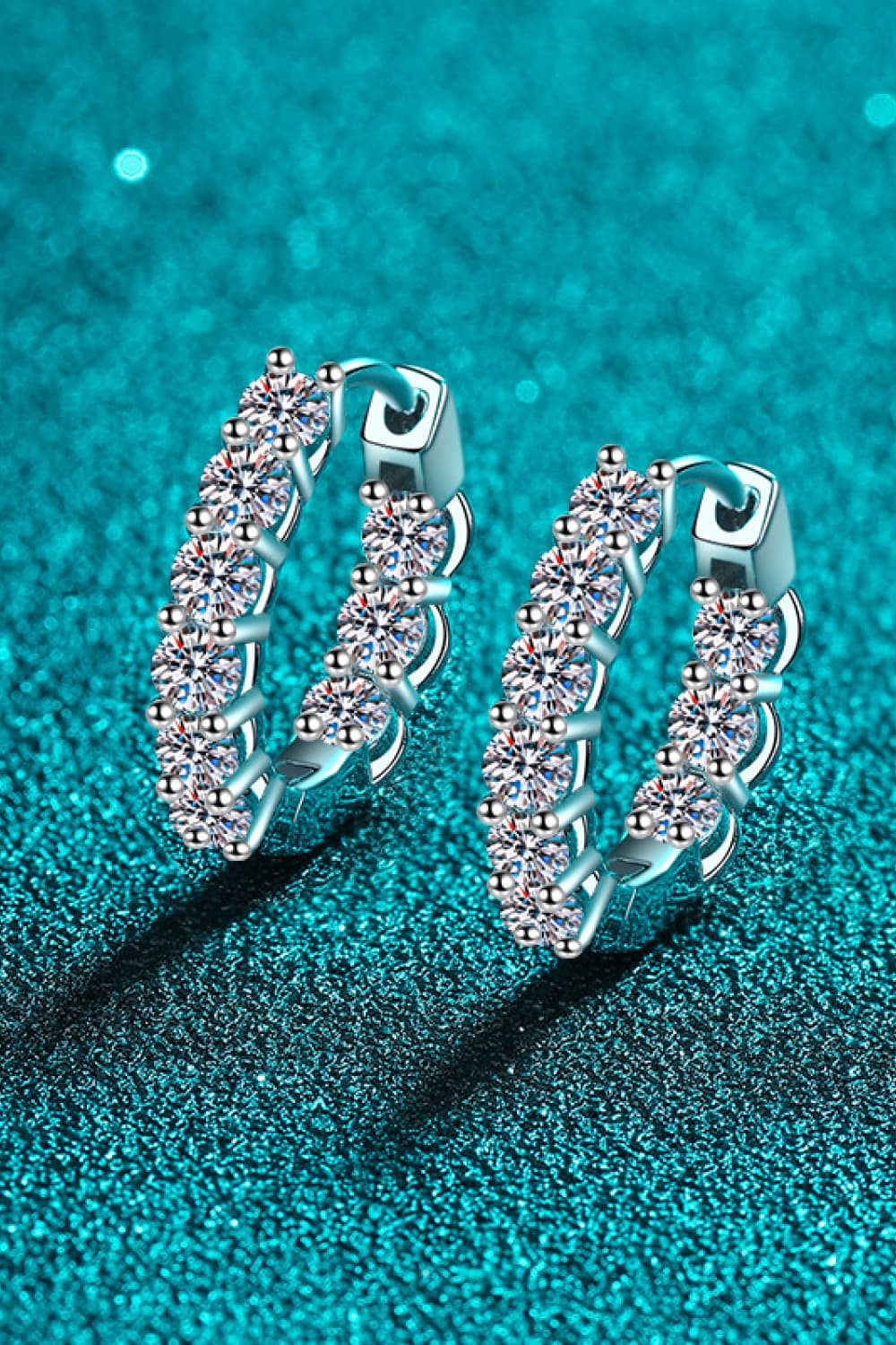 1.8 Carat Moissanite Hoop Earrings Trandify Deal