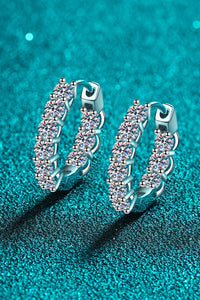 1.8 Carat Moissanite Hoop Earrings Trandify Deal