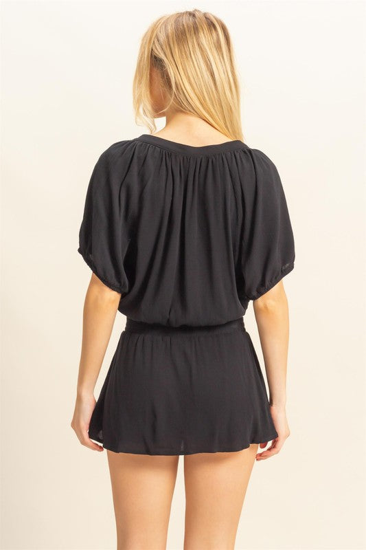 Women's drawstring top and skort set for summer – casual & athletic outfit – Trandifydeal USA
