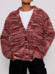 Chunky Knit V-Neck Button Cardigan | Oversized Comfort