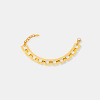 Titanium Steel Hollow Square Chain Bracelet Trandify Deal