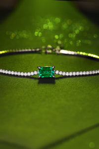 Adored 1 Carat Lab-Grown Emerald Bracelet Trandify Deal