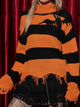 Raw Hem Contrast Turtleneck Long Sleeve Sweater Trandify Deal