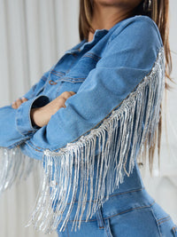 Casual Chic Denim Jumpsuit with Half-Button Design for Women