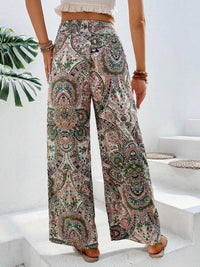 Printed Wide Leg Pants Trandify deal
