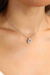 Adored Moissanite 925 Sterling Silver Necklace Trandify Deal