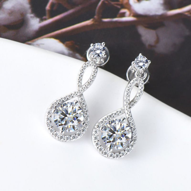 1 Carat Moissanite 925 Sterling Silver Earrings Trandify deal