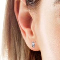 925 Sterling Silver Moissanite Stud Earrings Trandify Deal