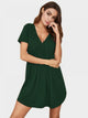 V-Neck Short Sleeve Lounge Dress Trandify Deal