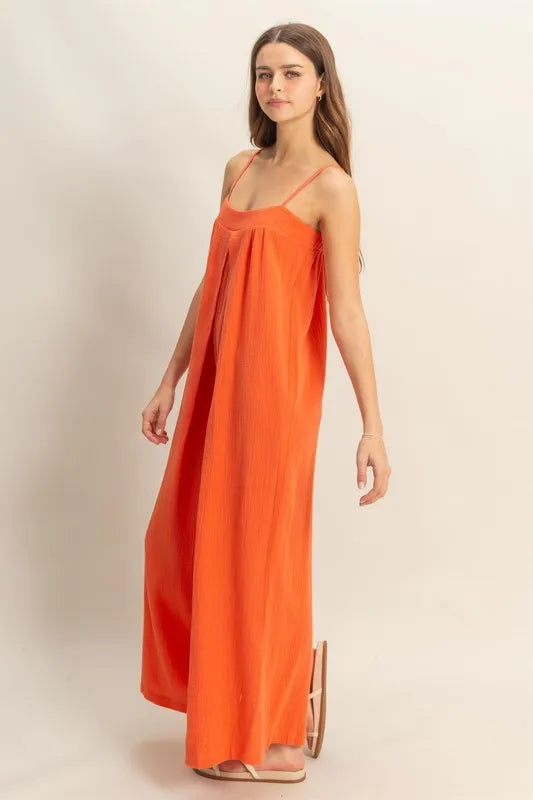 Breathable Adjustable Strap Jumpsuit for Women – Lightweight & Comfortable