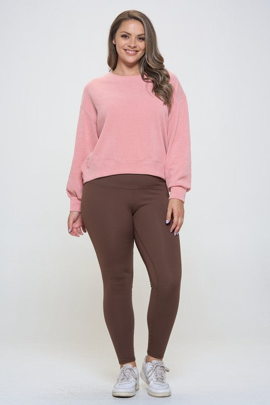 Yelete Full Size Fleece Lined High Waisted Leggings Trandify Deal