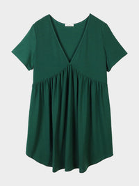 V-Neck Short Sleeve Lounge Dress Trandify Deal