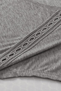 Heathered V-Neck Short Sleeve T-Shirt - Trandify Deal