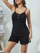 Ribbed Scoop Neck Top and Shorts Lounge Set Trandify Deal