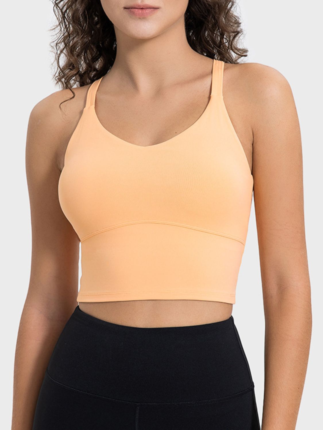 Millennia Crisscross Round Neck Active Tank Trandify deal