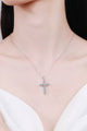 Moissanite Cross Pendant Chain Necklace Trandify Deal