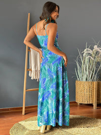 Twisted Printed V-Neck Cami Dress Trandify deal