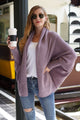 Open Front Batwing Sleeve Cardigan Trandify Deal
