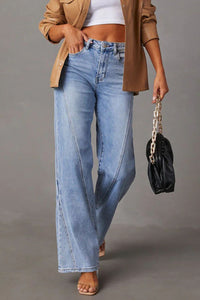 High Waist Straight Jeans with Pockets Trandify deal