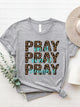 Letter Graphic Round Neck Short Sleeve T-Shirt Trandify deal