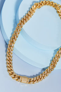 Brass Curb Chain Necklace Trandify Deal